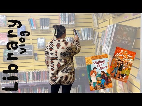 FALL LIBRARY VLOG // FALL BOOK RECOMMENDATIONS🎃🧸