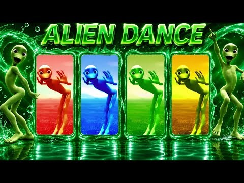 Alien Dance 👽💚 | Emerald Green| Epic Music & Crazy Alien Moves!