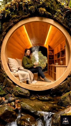 Hidden Forest Log Cabin 🌲 | The Most Peaceful Tiny Home Ever