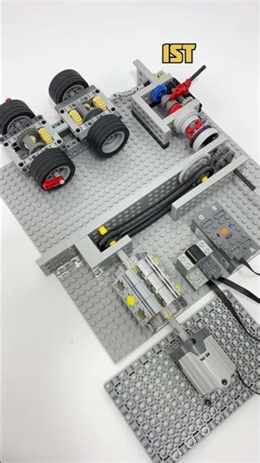 LEGO Gearbox and Clutch Mechanism #legotechnic #gear #clutch #mechanical