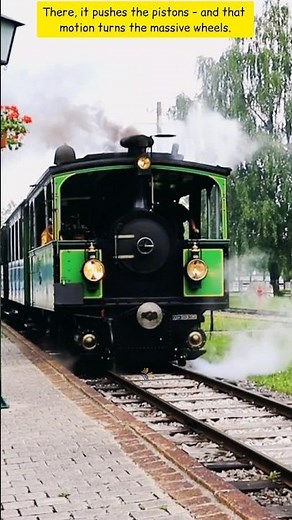 How Does a Steam Locomotive Start? 🚂 | Steam Engine Explained in 60 Seconds #shorts #shortsfeed