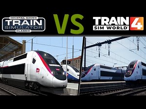 LGV Mediterranee Marseille - Avignon TGV Train Sim World VS Train Simulator