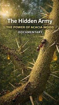 The Tree That Fights Back! 🛡️☠️ #shorts #documentary #acaciawood