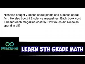 Learn 5th Grade Math - Solve Multi-Step Word Problems (Multiplying and Adding 3 Groups)