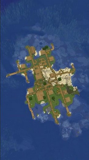 I Found The BEST Minecraft Island Village Seed!