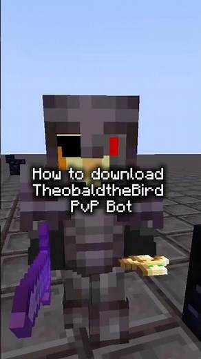 How to download TheobaldtheBird PvP Bot 😎 #minecraftpvp #mcpvp #vbix #swordpvp #minecrafttips #mc