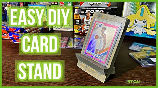 DIY Trading Card Stand & Cell Phone Stand: Quick 1-Hour Wood Projects
