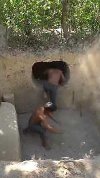 " PART 1 " Digging and Building a Secret Underground Cave House with Private Swimming Pools