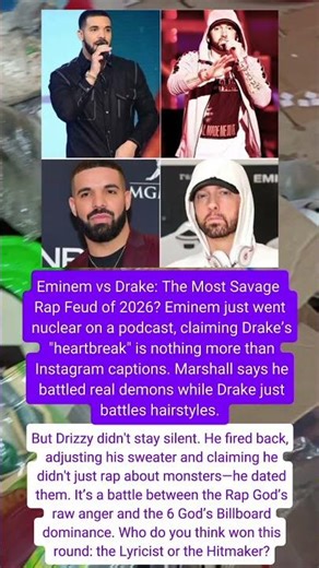Eminem vs Drake: The Most Savage Rap Feud of 2026?