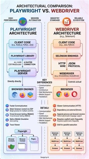 playwright vs webdriver architecture