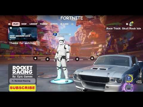 Fortnite: Rocket Racing Ranked Gameplay | First Order Stormtrooper