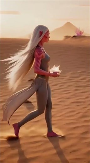 ¿CÓMO ES UN MUNDO DE ARENA PARA UN ALIEN ROSA? Paseo en otro planeta 🌵👽