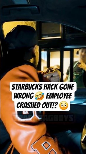 STARBUCKS HACK GONE WRONG 🤣 EMPLOYEE CRASHED OUT!? 😳 #starbucks #shorts #viral