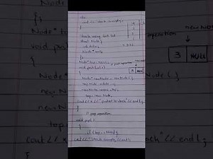 Stack with array with link list in C++