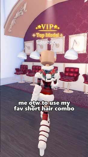CUTE SHORT HAIR COMBO 🩷 #roblox #dresstoimpress #dti #shorts