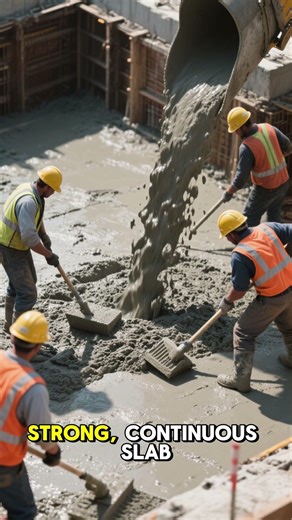 Why Raft Foundation Is Used on Weak Soil .Mat Foundation Explained? #construction #civil #viralshort