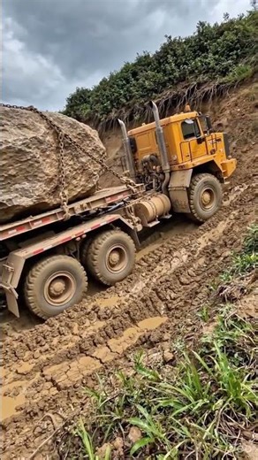 kekuatan mesin vs muatan batu | engine power vs rock load