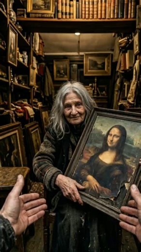 Fixing the damaged Mona Lisa 🛠️ #asmr #ai #restoration