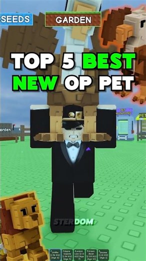 Top 5 BEST New Pets in Grow a Garden! #growagarden