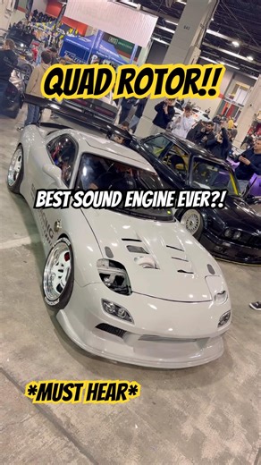 4 Rotor RX7!! Quad Rotor REVS UP!! *AMAZING SOUND*
