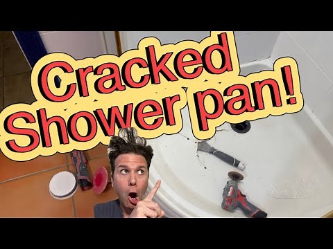 How to repair a cracked shower pan!
