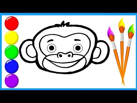 How to Draw Easy Cute Monkey Face | Easy Monkey Drawing