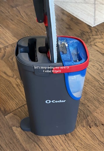 This O-Cedar H2prO Flat Mop System separates clean water from dirty water so you’re always mopping with fresh water. The flat mop design also makes it easier to clean under furniture and tight spaces. ✔ Clean & dirty water separation ✔ Easy floor cleaning system ✔ Flat mop for hard floors ✔ Great for kitchens, living rooms, and bathrooms A simple upgrade that makes floor cleaning easier. #cleaningtiktok #mop #cleaningproducts #homecleaning #tiktokshopfinds