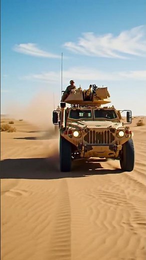 Desert Military Convoy Patrol | Powerful Army Vehicles in Action #viral #army