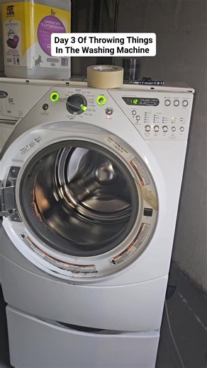 That was INSANELY loud. What should we do next? #Awesome #destruction #washingmachine #comedy | The Clueless 2