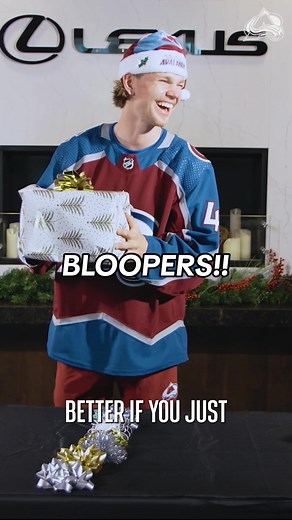 Colorado Avalanche Holiday Olympics Bloopers