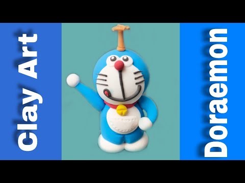 How to make Doraemon with super clay