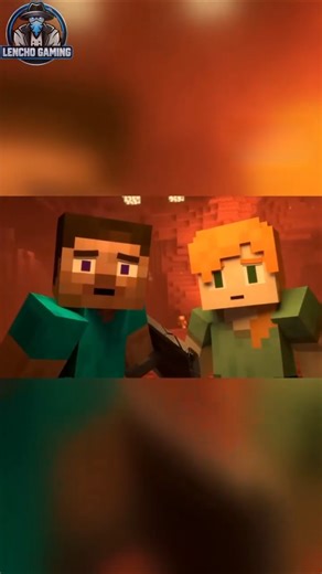 Steve Fight in Netherworld in Minecraft #shorts #minecraft