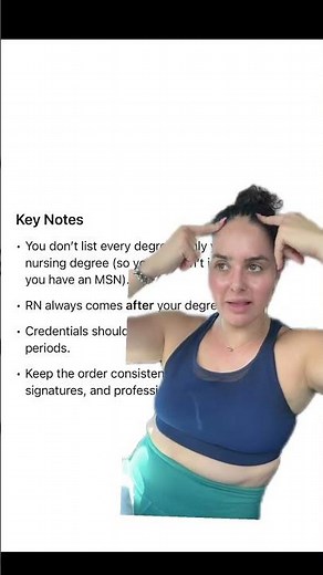 The correct way to write out your nursing credentials!