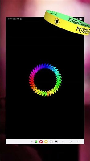 Beautiful circle Animation in Python | Easy Coding tutorial | Programming for beginners | #coding