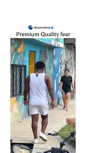 NEXORA.IOHUB on Instagram: "This 107-second compilation, titled "Premium Quality Fear" by Nexora.lohub, is a series of expertly executed "handcuff pranks" that take place on busy city streets. The creator, dressed in a simple white or black tank top, approaches unsuspecting strangers and quickly clicks a pair of handcuffs onto a nearby gate or fence while they are standing next to it. The reactions are a perfect mix of intense fear, confusion, and eventual relief as the victims realize they aren