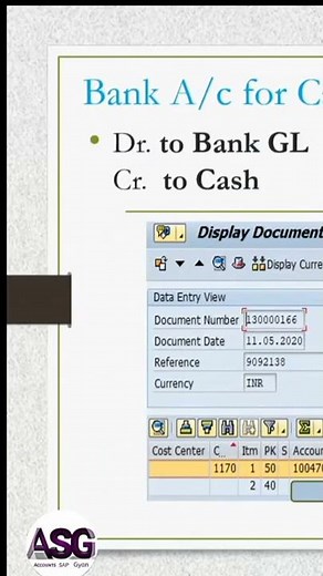 How to Pass Bank Entry in SAP | Journal Entry | SAP | Sap Course | Accounting | Short Video | fico