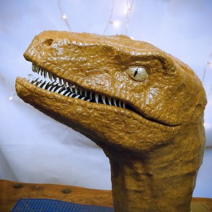 Velociraptor's Head Out of Cardboard TEMPLATES - Etsy