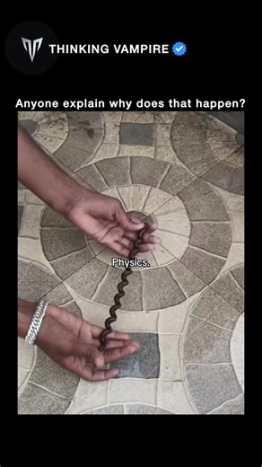 Motivation panell on Instagram: "What is it actually called? There’s no single official name, but in physics it’s known as: Reverse Archimedes’ Screw Helical rotor in falling water Hydrodynamic screw lift Why does it go UP when water goes DOWN? 🌊⬆️ 1. The spiral shape is the key The carved grooves act like angled blades. When water falls: It hits the slanted spiral surfaces Water is forced sideways and downward 2. Newton’s 3rd Law (action–reaction) If the stick pushes water downward, ➡️ water p