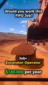 14K views · 3.4K reactions | FIFO Excavator Operator – $180,000 a Year 料 You in?  Work FIFO in Australia operating excavators on major mining and civil projects. You’ll earn around $180,000 a year with flights, meals, and accommodation covered. It’s hard work in remote locations, but the pay, time off, and lifestyle make it one of the most rewarding jobs in the industry. | FIFO Australia | Facebook