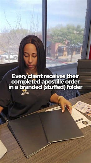 Preparing Marketing Folders for My Apostille Service- Notary Business Owner