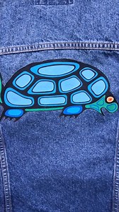 Embellished/upcycled Denim Jacket With Homage to Native Art Size Medium - Etsy