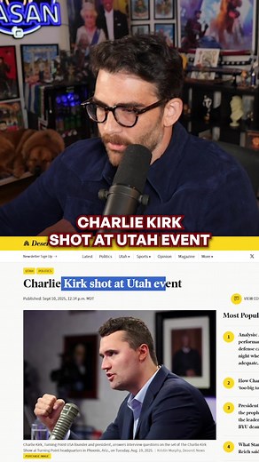 charlie kirk is in the hospital after a shooting at a UVU event #hasanabi #charliekirk #uvu