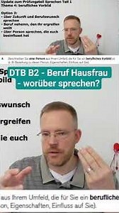 DTB B2 - Beruf Hausfrau - worüber sprechen?