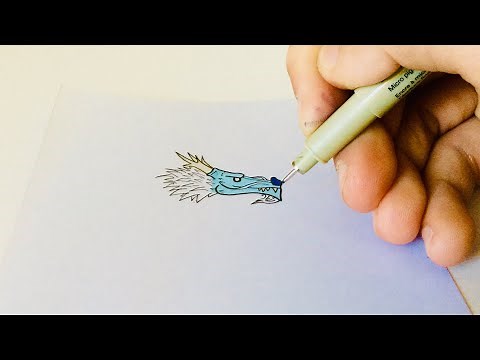 Tuto: how to draw a chinese dragon? Comment dessiner un dragon chinois 1/2