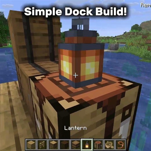 Simple Dock Build In Minecraft🤯