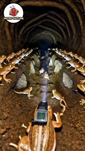 What a Frog Really Sees Underground #shortvideo #frog