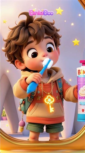 🪥✨ Can You Brush Your Teeth Like Binki? 😁 #short #shorts #learning #explore