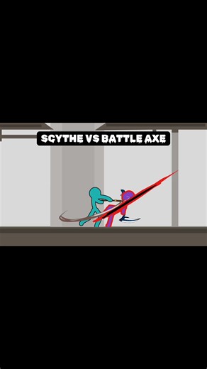 SCYTHE VS BATTLE AXE #stickman #stickmananimation #stickmanfights | stickman animation