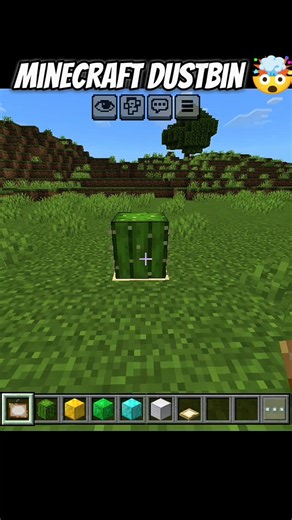 Easy Minecraft Dustbin Build Tutorial 🗑️✨ #minecraft #shorts #dios