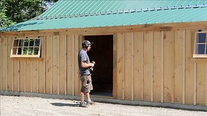 1st TIME Building a Door Like This! DIY Custom Wooden Door - Definitely a different look. Day 28 of DIY Barn Kit Build | Lumnah Acres